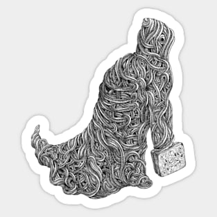 Shambling Spaghetti Traveler Sticker